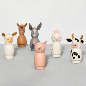 hearth and hand with Magnolia Peg wooden farm animals new in box